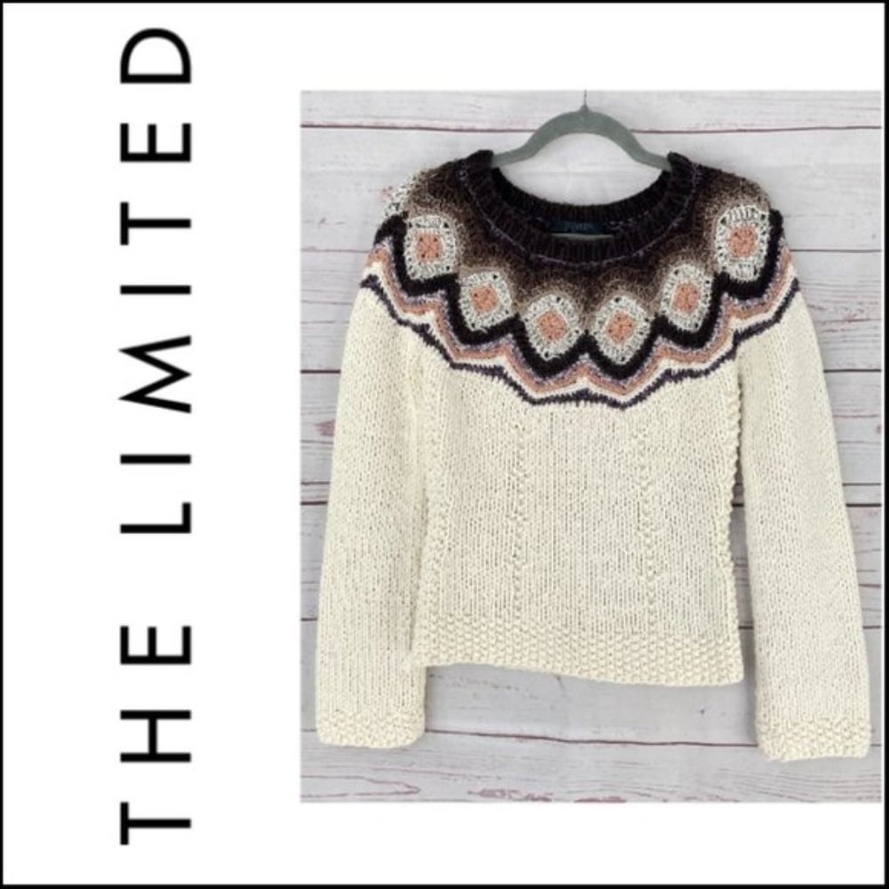 The Limited Handknit Women's Long Sleeve Sweater Size Small